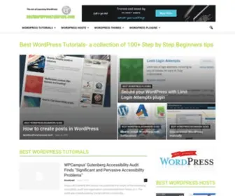 Bestwordpresstutorials.com(Useful WordPress TutorialsStep by Step Beginners tips) Screenshot