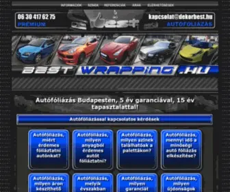 Bestwrapping.hu(Autófóliázás) Screenshot