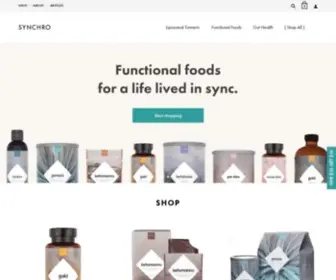 Besynchro.com(Nutrition Products for a More Vibrant Body & Mind) Screenshot