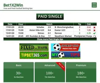 Bet1X2Win.com Screenshot