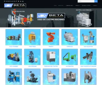 Beta-Online.com(Used Die Casting Machines) Screenshot