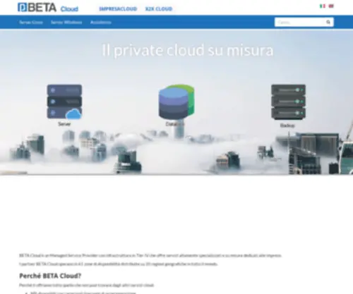 Beta.srl(Server cloud su misura con assistenza personalizzata) Screenshot