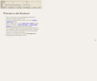 Betabase.info(The BetaBase) Screenshot