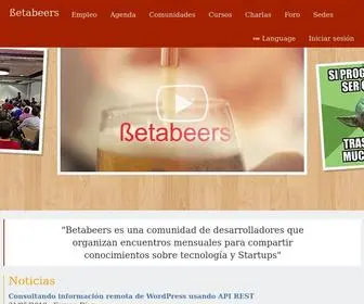 Betabeers.com(Encuentro de desarrolladores web y apps) Screenshot