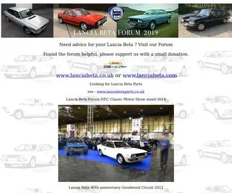 Betaboyz.co.uk(Betaboyz Lancia Beta Forum) Screenshot