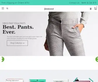 Betabrand.com(Dress Pant Yoga Pants & Smart Designs For Active Women) Screenshot