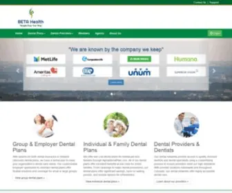 Betadental.com(Colorado Group Dental Insurance and Dental Plans) Screenshot