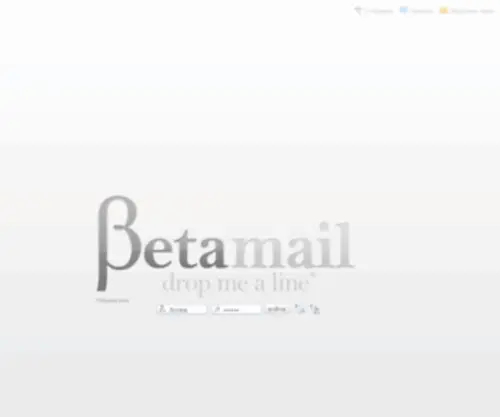 Betamail.org(Beta Mail) Screenshot