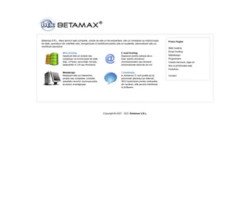 Betamax.ro(Webdesign Galati) Screenshot