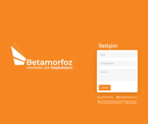 Betamorfoz.com(Markalar için başkalaşım) Screenshot