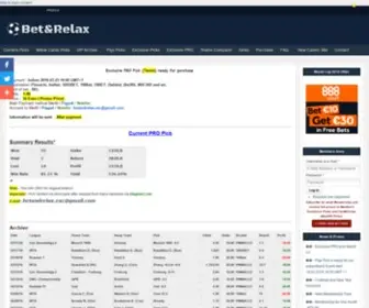 Betandrelax.com(% Rate Soccer predictions) Screenshot