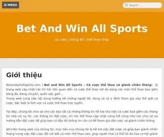 Betandwinallsports.com(Thể thao khác) Screenshot