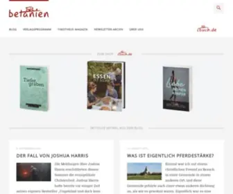 Betanien.de(Wir informieren Sie über unser Verlagsprogramm) Screenshot