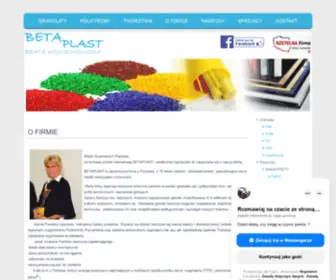 Betaplast.com.pl(Tworzywa sztuczne) Screenshot