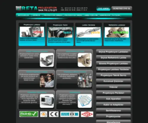 Betaprojeksiyon.com(Lambası) Screenshot