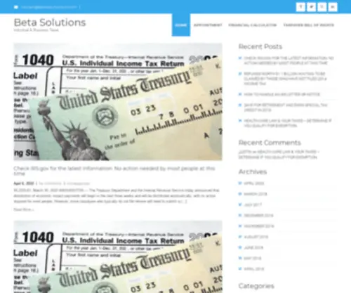 Betasolutionsinc.com(Individual & Business Taxes) Screenshot
