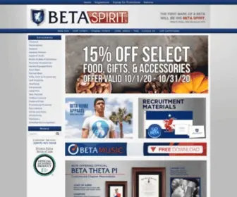 Betaspirit.com(Beta Theta Pi Apparel) Screenshot