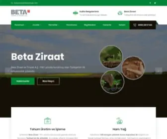 Betaziraat.com.tr(Beta Ziraat Tohum Üretimi) Screenshot