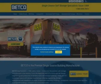 Betcoinc.com(Self Storage Building Manufacturer) Screenshot