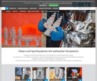 Bete.de(Düsen & Düsentechnik direkt vom Hersteller) Screenshot