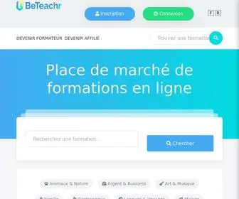 Beteachr.com(Place de marché de formations en ligne) Screenshot