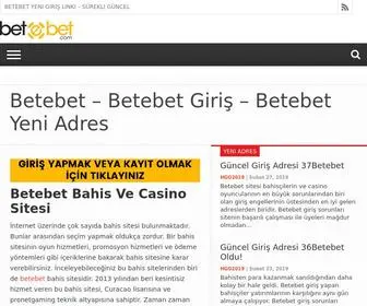 Betebetyeniadres.com Screenshot