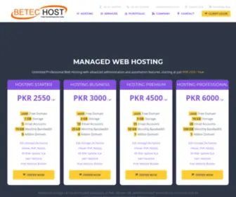 Betechost.com(Web Hosting Company) Screenshot