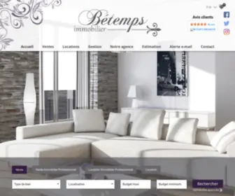 Betemps-Immobilier.fr(Bétemps) Screenshot