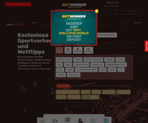 Betensured.de(Fußballvorhersagen) Screenshot