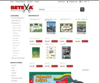 Betexa.cz(Obchod pro papírové modeláře) Screenshot