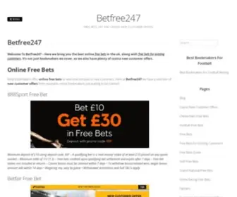 Betfree247.com(Betfree 247) Screenshot