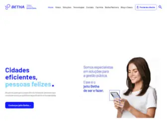 Betha.com.br(Betha Sistemas: Sistema para Prefeituras e Gestão Pública) Screenshot