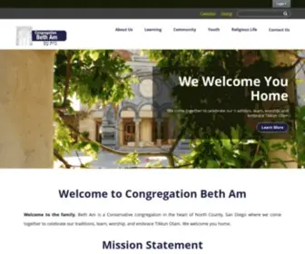 Betham.com(Congregation Beth Am) Screenshot