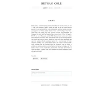 Bethancole.com(Bethan Cole) Screenshot