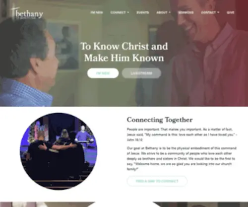 Bethanybaptistlife.org(Bethany of Montclair) Screenshot