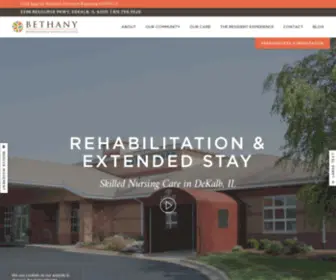 Bethanybytutera.com(Bethany Health Care and Rehabilitation Center) Screenshot