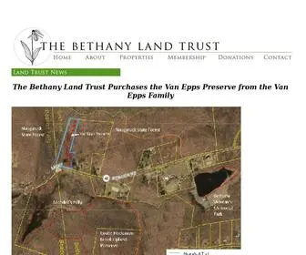 Bethanylandtrust.org(The Bethany Land Trust) Screenshot