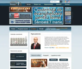 Bethanynewsite.com(Betania Romanian Church) Screenshot