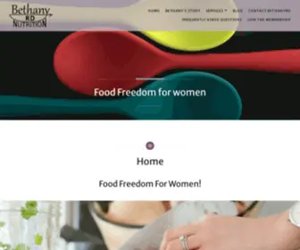 Bethanyrd.com(Food Freedom for women) Screenshot