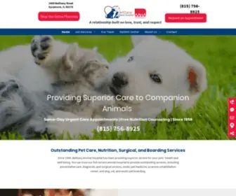 Bethanyvet.com(Bethany Animal Hospital) Screenshot