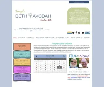 Bethavodah.org(Temple Beth Avodah) Screenshot