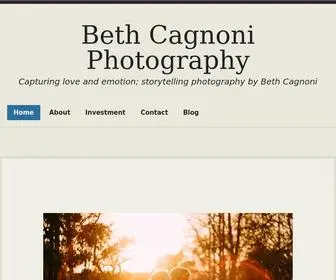 Bethcagnoniphoto.com(Capturing love and emotion) Screenshot