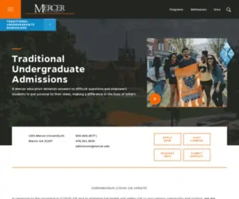 Bethebear.com(Mercer University Admissions) Screenshot