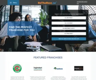Betheboss.ca(Best Franchise & Business Opportunities in Canada) Screenshot