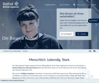 Bethel-Regional.de(Startseite) Screenshot