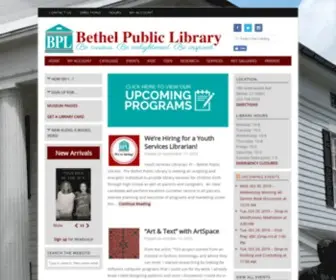 Bethellibrary.org(Bethel Public Library) Screenshot