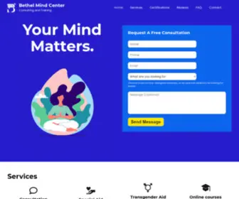 Bethelmindcenter.com(Consulting and Training) Screenshot
