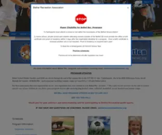 Bethelrec.org(Bethel Recreation Association) Screenshot