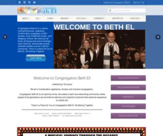 Bethelsnj.org(Congregation Beth El) Screenshot