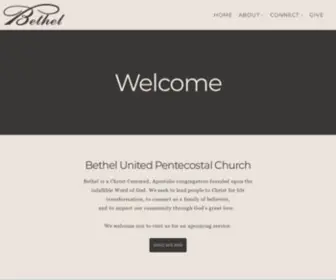 Bethelupc.org(Bethel United Pentecostal Church) Screenshot